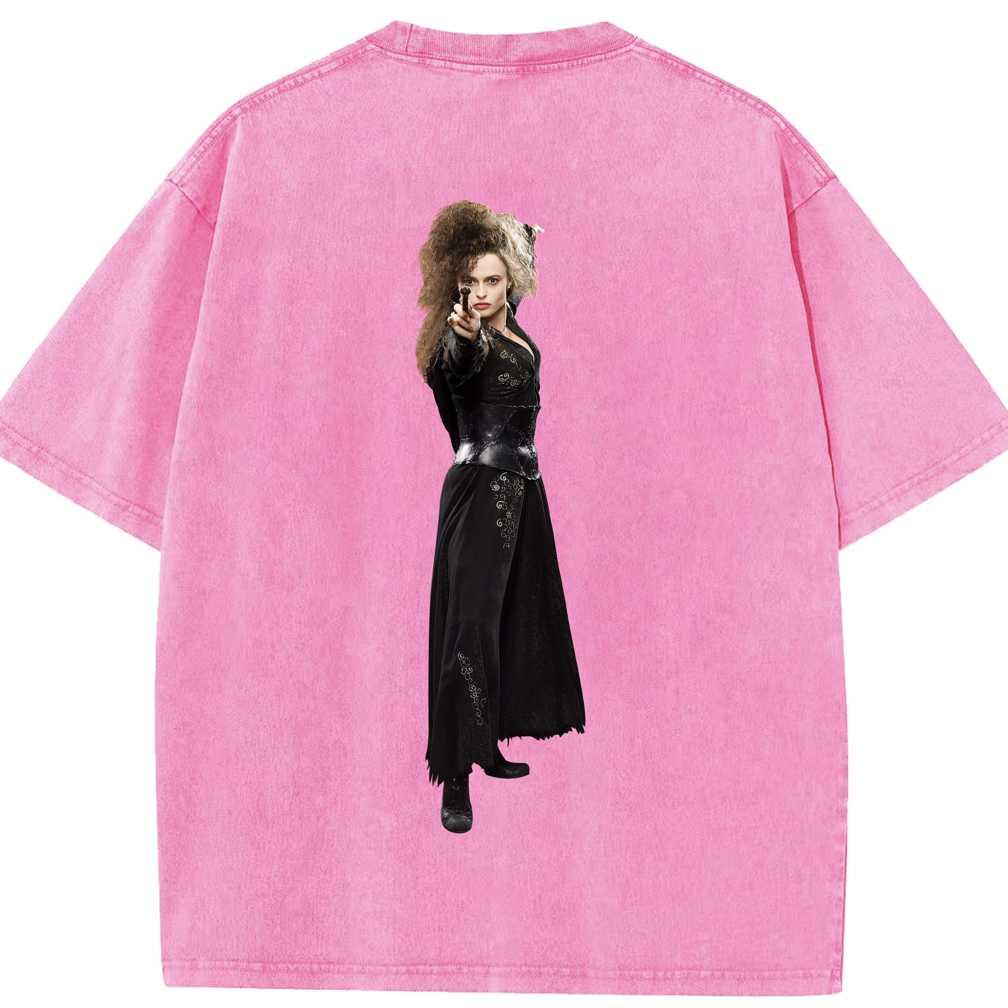 （画像用） Harry Potter ハリー・ポッターシリーズ 綿100% ヴィンテージ風 半袖Tシャツ（背面プリント）